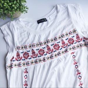 Popular Basics Embroidered top
